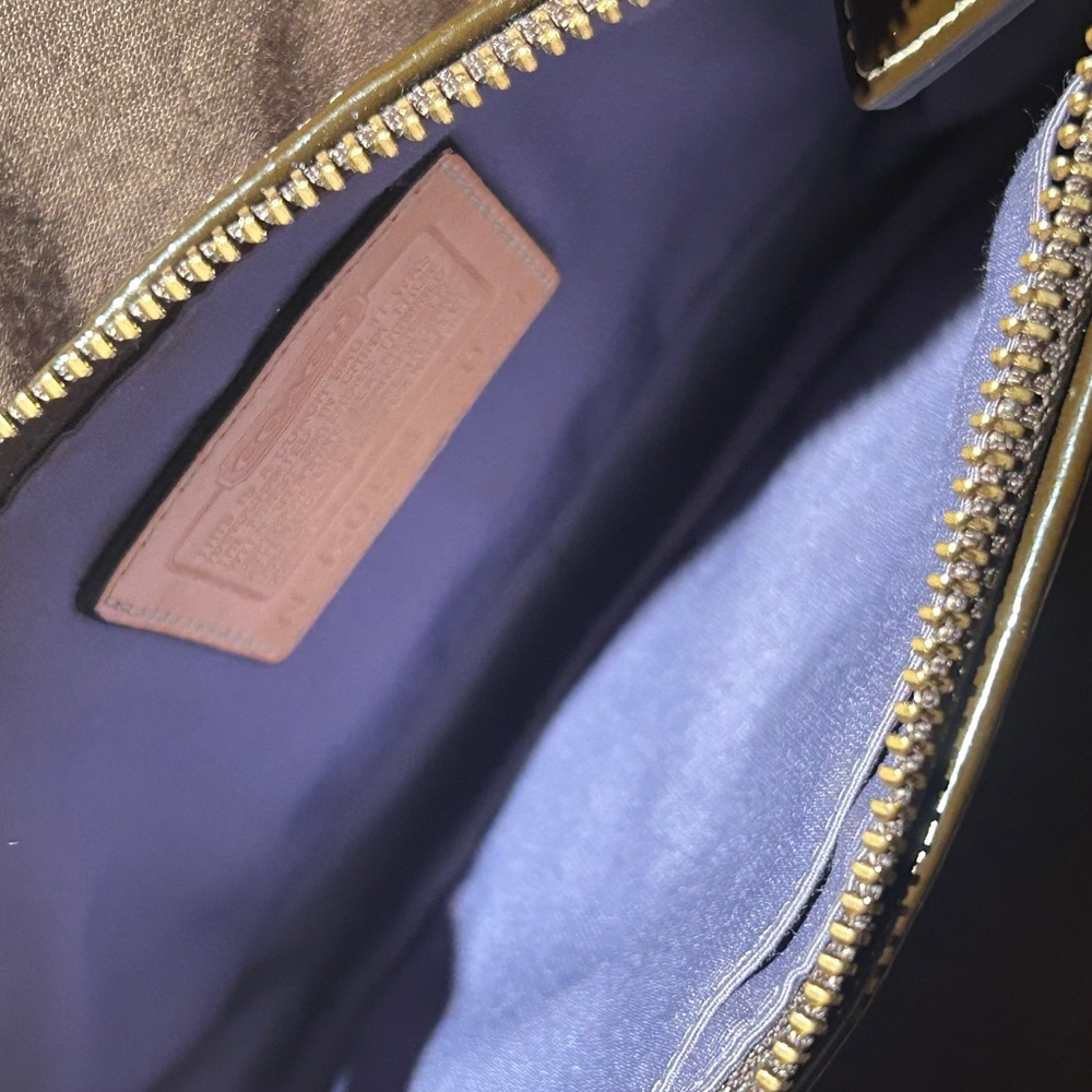 coach purple patchwork demi bag - image 4